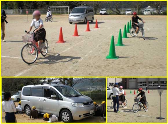 蔵持小学校における自転車交通安全教室の実施