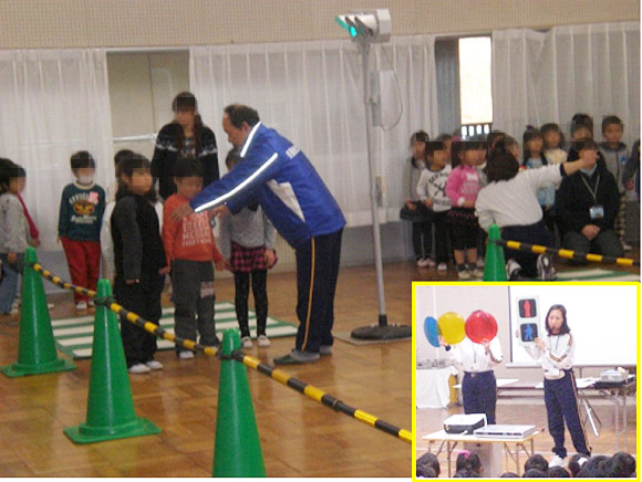 名張幼稚園における交通安全教室の開催