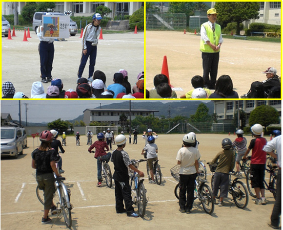 赤目小学校における交通安全教室の開催