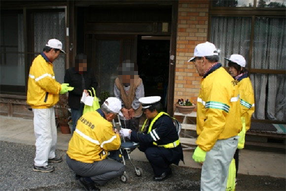 愛田地区高齢者宅訪問指導の実施