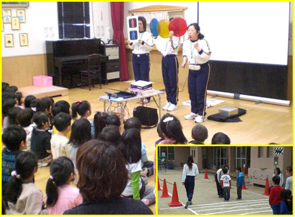 名張西保育園における幼児交通安全教室の実施