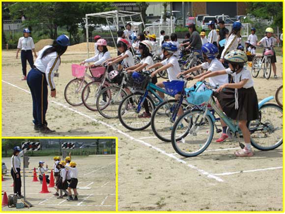 蔵持小学校における交通安全教室の開催