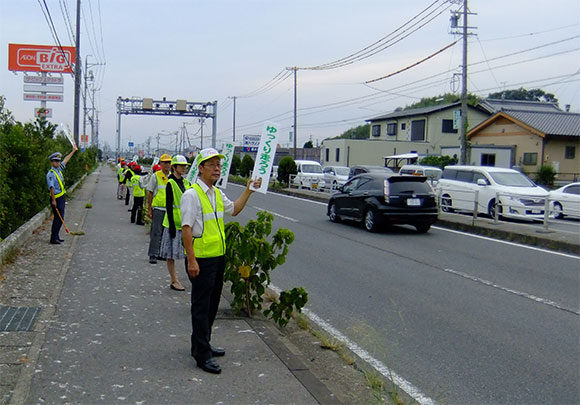 「市民夏のにぎわいフェスタ２０１３“楽市楽座”」における交通安全啓発活動の実施