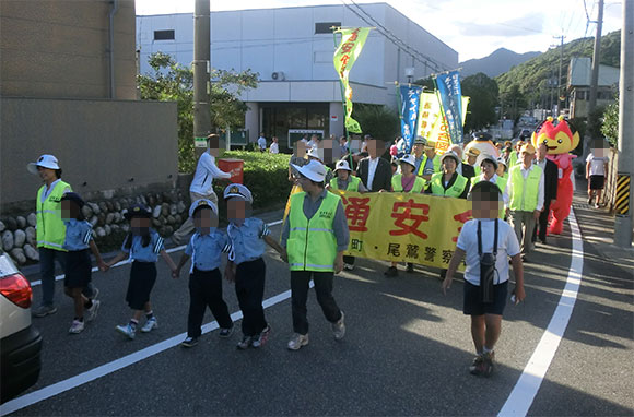 紀北町交通安全パレードの実施