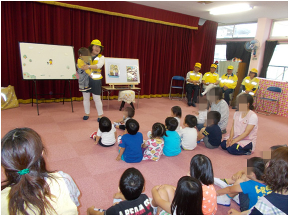 加太保育園における幼児交通安全教室の開催