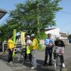 大山田中学校における交通安全啓発活動の実施