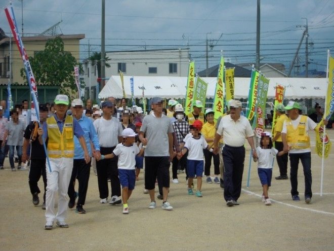 桑名2019.09.28桑名市立城東小学校での広報啓発活動